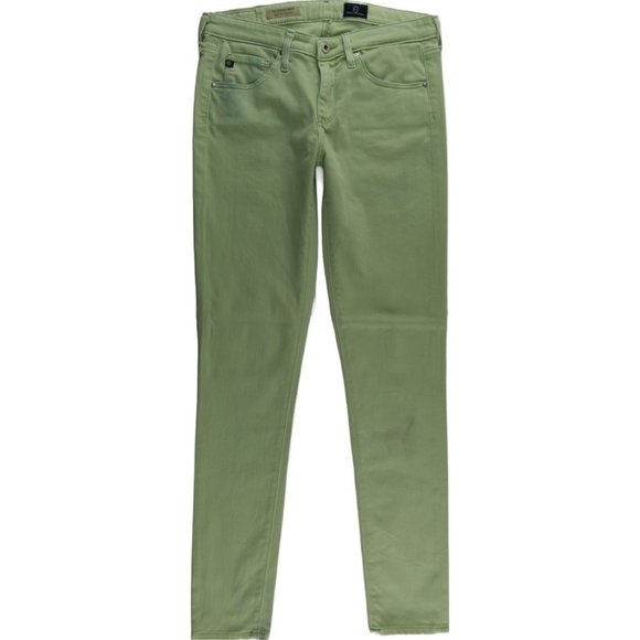 Ag Adriano Goldschmied Denim - AG Adriano Goldschmied The Legging Ankle Super Skinny Green Jeans Women 26R B774